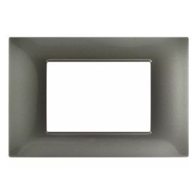 Placca T2 Tecnopolimero Grigio scuro Tot Electric 3 4 7...