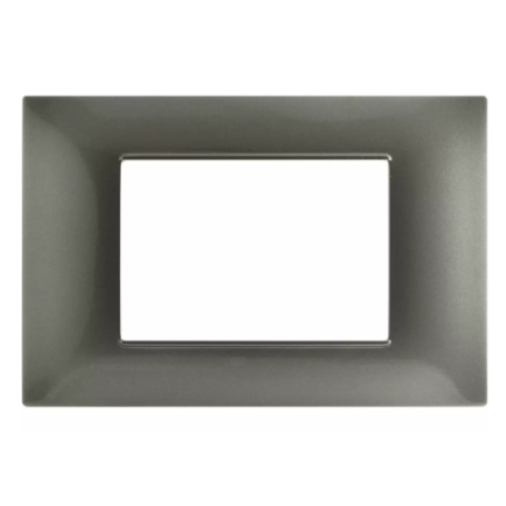 Placca T2 Tecnopolimero Grigio scuro Tot Electric 3 4 7 posti 464148