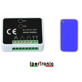 Kit ricevente bicanale con telecomando universale