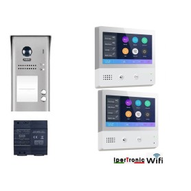 Videocitofono 7 pollici Touch bifamiliare WIFI E APP TWO...