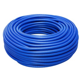 Tubo corrugato blu colorato da 25 Matassa da 50 mt