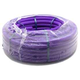 Tubo corrugato viola colorato da 20 Matassa da 50 mt