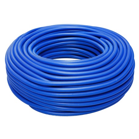 Tubo corrugato blu colorato da 20 Matassa da 50 mt