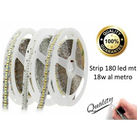 Striscia led 12 volt 18W professionale 2200 lumen metro...