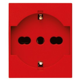 Presa schuko rossa 2P+T 16A universale Linea vimar 30210.R