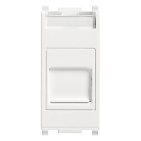 Presa RJ45 Cat6 UTP con portello bianco Vimar plana 14337.6
