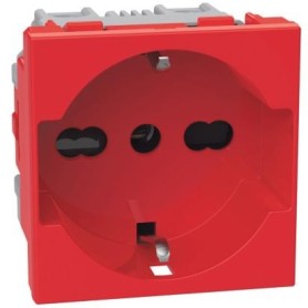 Presa 2 P+T 16 A ROSSA Bticino MatixGo J4140A16R