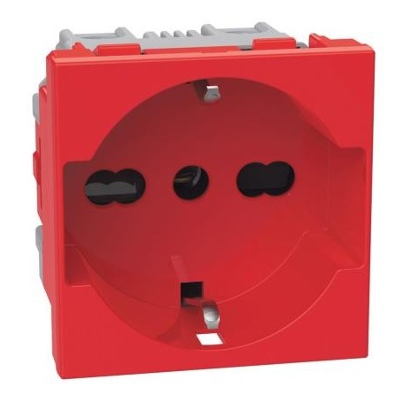 Presa 2 P+T 16 A ROSSA Bticino MatixGo J4140A16R