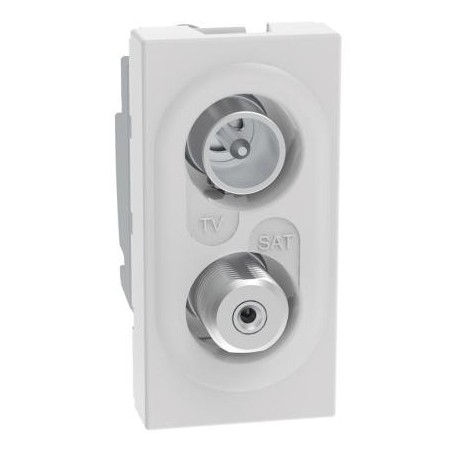 Presa tv sat demiscelata compatibile Bticino MatixGo tipo JW4214D BIANCO