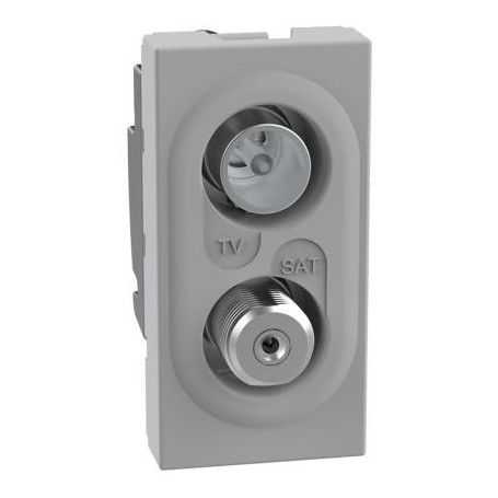 Presa sat tv demiscelata compatibile MatixGo Bticino JG4214D SILVER