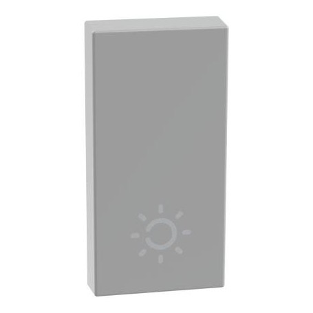 Copritasto con simbolo lampada per comandi assiali MatixGo Bticino JG4916A silver