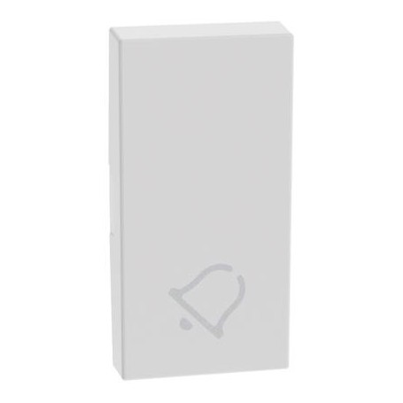 Copritasto con simbolo campanello per comandi basculanti Bticino MatixGo JW4915D BIANCO