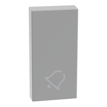 Copritasto con simbolo campanello per comandi assiali MatixGo Bticino JG4916D silver