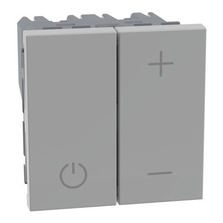 Dimmer a pulsante per lampade con ballast uscita MatixGo Bticino JG4410 silver