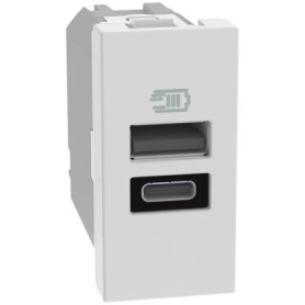Caricatore USB con una porta tipo A e una tipo C  Bticino...