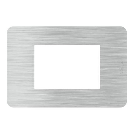 Placca Bticino MatixGO Aluminium 3M JA4803EA