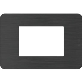 Placca Bticino MatixGO Black Nickel 3M JA4803EN