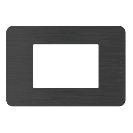 Placca Bticino MatixGO Black Nickel 3M JA4803EN