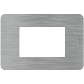 Placca Bticino MatixGO Steel 3M JA4803ES