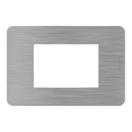 Placca Bticino MatixGO Steel 3M JA4803ES