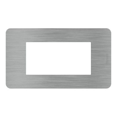 Placca Bticino MatixGO Steel 4M JW4804ES
