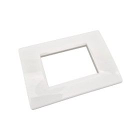 Placca 3 moduli bianca plastica per Bticino Living air...