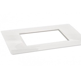 Placca 7 moduli bianca plastica per Bticino Living air...