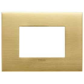Placca 3m Vimar ottone spazzolato fit 19953.12.01