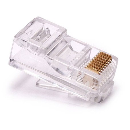 CONNETTORE RJ45 UTP PLUG 8/8 PER CAVO DI RETE ETHERNET LAN