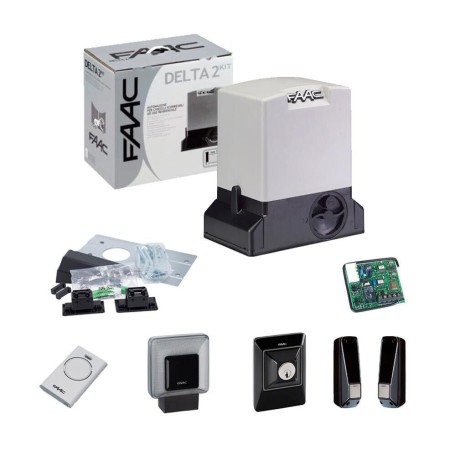 KIT FAAC DELTA 3 741 MOTORE PER CANCELLO SCORREVOLE AUTOMAZIONE 900kg 230V
