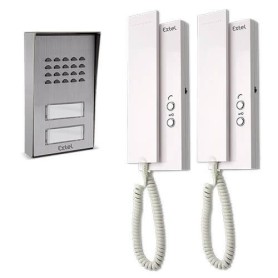 kit citofonico bifamiliare avidsen extel 2 fili 2...