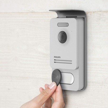 KIT VIDEOCITOFONO PHILIPS WIFI 7 POLLICI CON CHIAMATA AL CELLULARE 531022 E BADGE