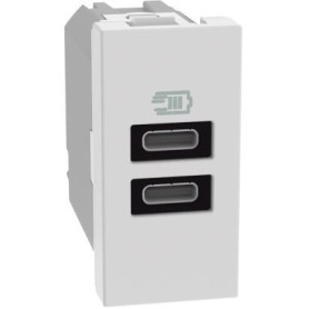 Caricatore USB con due porte tipo C Bticino MatixGo...
