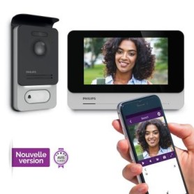 Videocitofono Wi-Fi Philips chiamata cellulare Monitor...