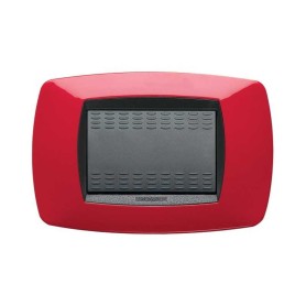 Placca Master Modo 39TC153 in tecnopolimero Rosso 3 posti...