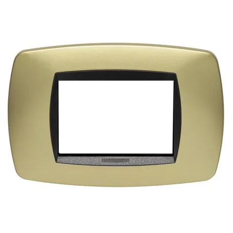Placca Master Modo in tecnopolimero Ottone opaco 3 posti 39TC243