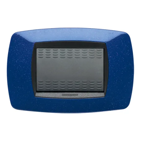 Placca Master Modo in tecnopolimero Blu vio 3 posti 39TC363