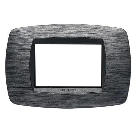 Placca Master  Modo in tecnopolimero Satinato grigio 3 posti 39TC513