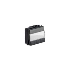 Pulsante portanome 1P NA 2 moduli 16A 250V grigio 31040