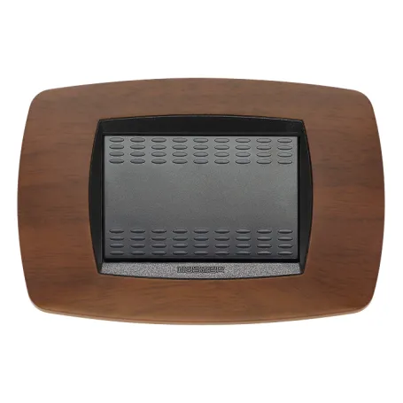 Placca Master Modo in tecnopolimero Noce scuro 3 posti 39TC453
