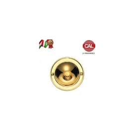 CAMPANELLO 80mm TONDO OTTONE LUCIDO DIAMETRO 80mm cal  P630