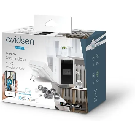 Valvola Termostatica Wi-Fi AVIDSEN per Radiatori, Connessa con Bridge, Compatibile Alexa e Google Home 127049