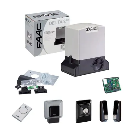 KIT FAAC DELTA 2 740 MOTORE PER CANCELLO SCORREVOLE AUTOMAZIONE 500kg 230V