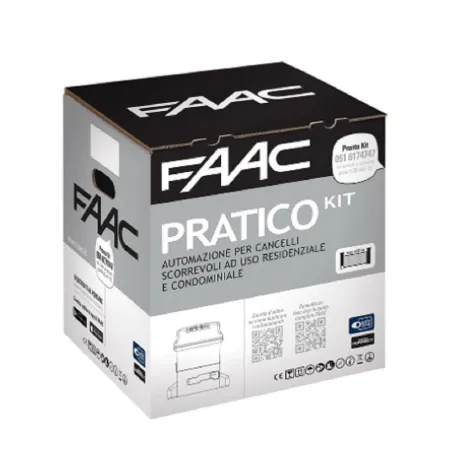 KIT FAAC DELTA 2 740 MOTORE PER CANCELLO SCORREVOLE AUTOMAZIONE 500kg 230V