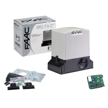 KIT CANCELLO SCORREVOVE FAAC DELTA 2 500KG CREMAGLIERA MOTORE AUTOMAZIONE 500kg 230V