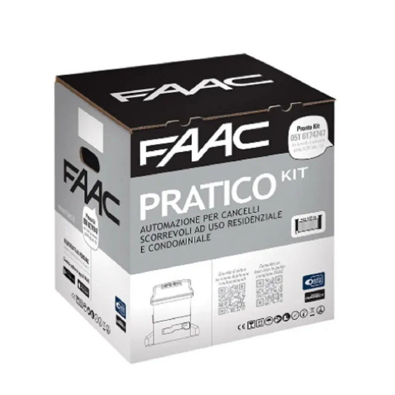 KIT CANCELLO SCORREVOVE FAAC DELTA 2 500KG...