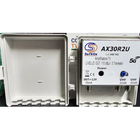 Amplificatore da palo antenna 5G tv Universale regolabile da palo digitale terrestre TV UHF 32dB UHF 30db