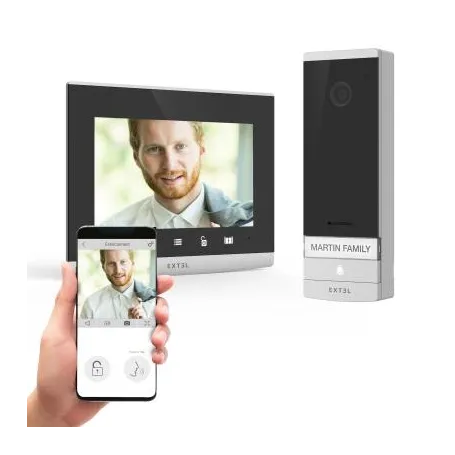 Videocitofono Connesso Wifi con funzione QR code ideale b&b 7 pollici 2 fili Extel 720324