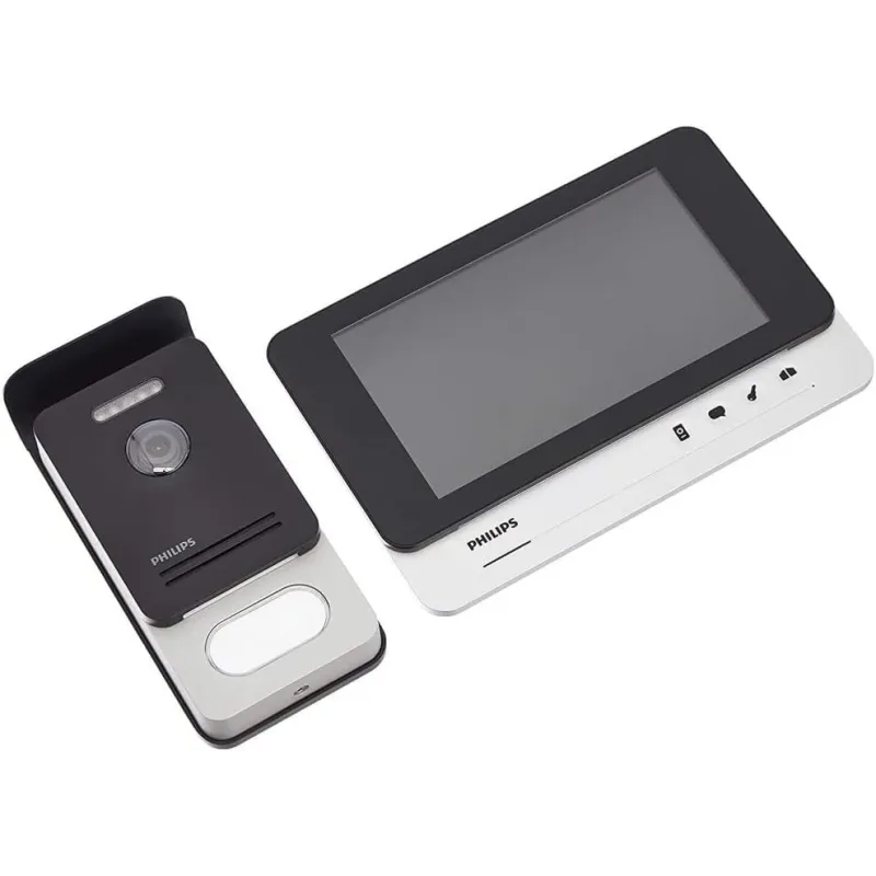 kit videocitofono bifamiliare 7 pollici 2 fili...