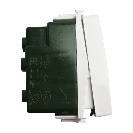 Vimar 14004 - Deviatore 1P 10AX bianco Plana